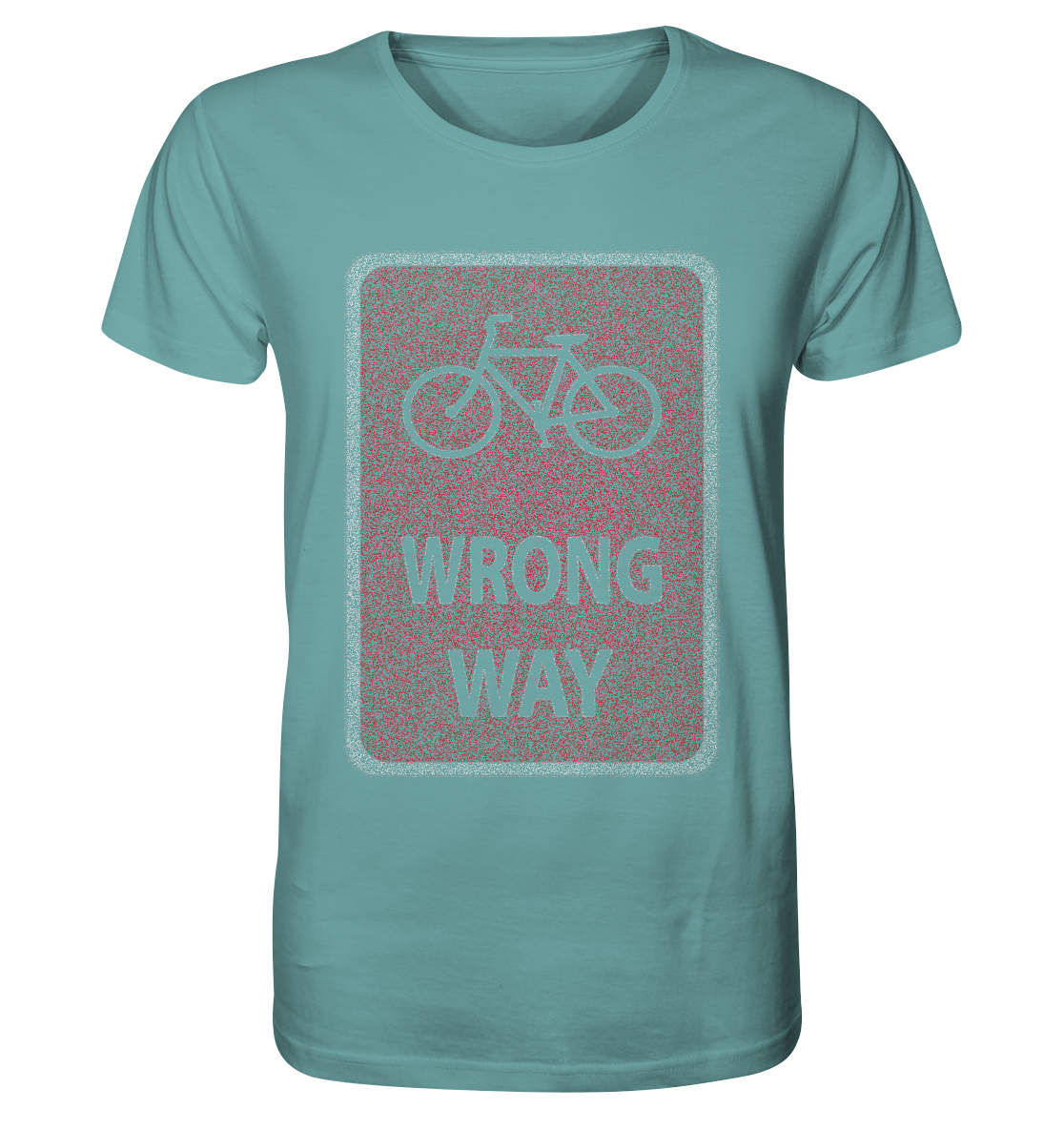 Road Sign Wrong Way - Organic Shirt