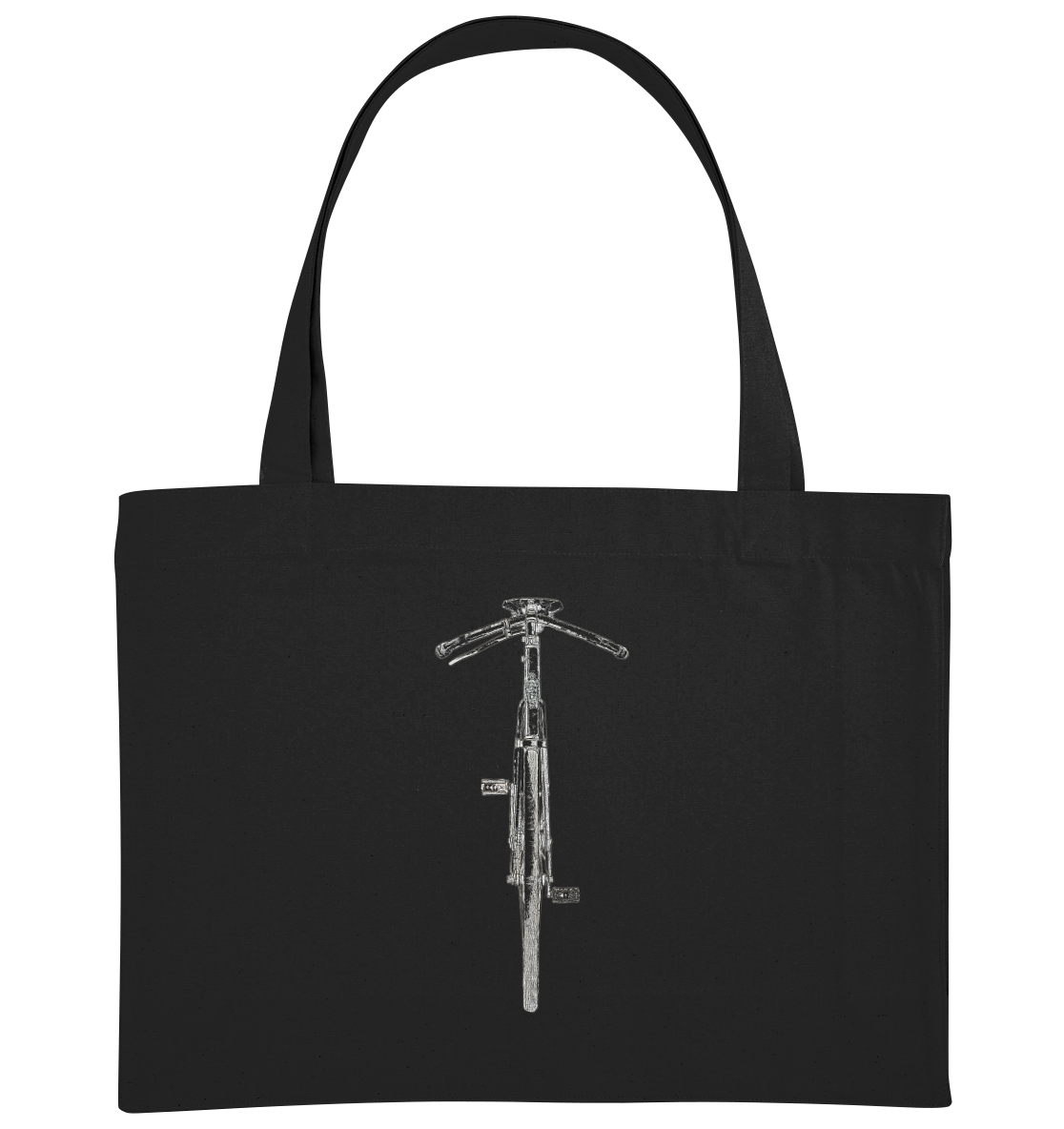 Rennrad Single Speed No. 2 - Organic Shopping-Bag