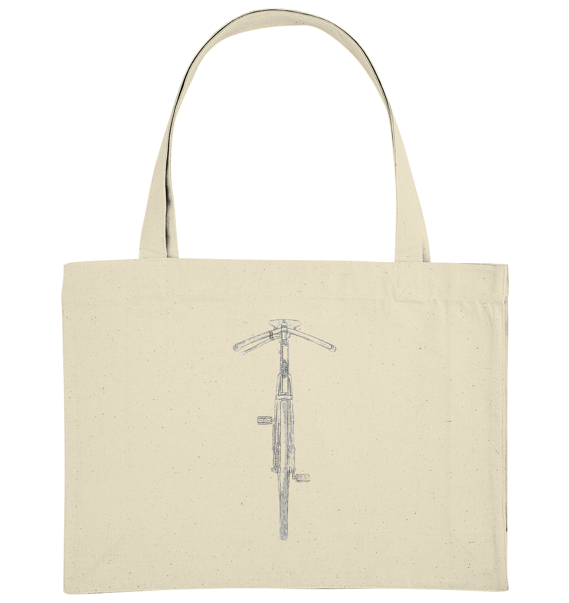 Rennrad Single Speed No. 2 - Organic Shopping-Bag